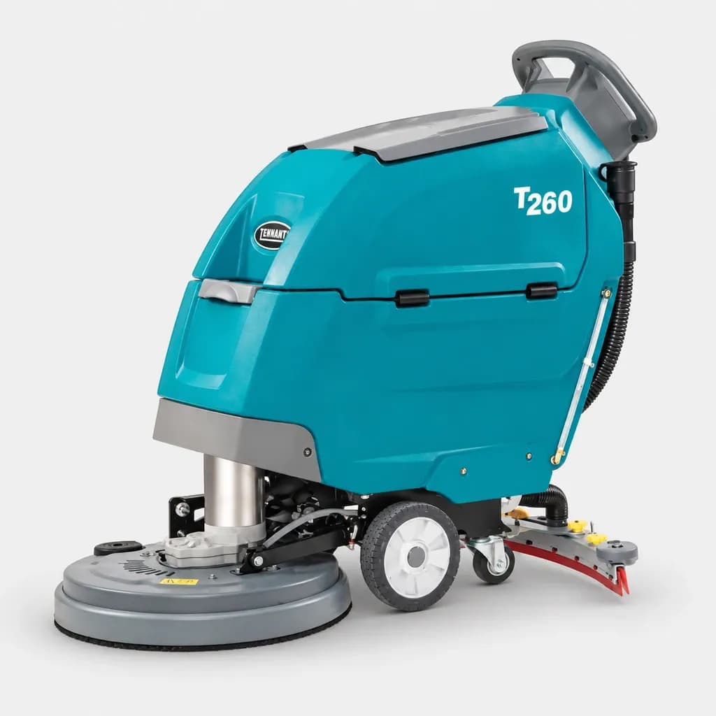 Tennant T260 — imagen de estudio, versión IA aprobada